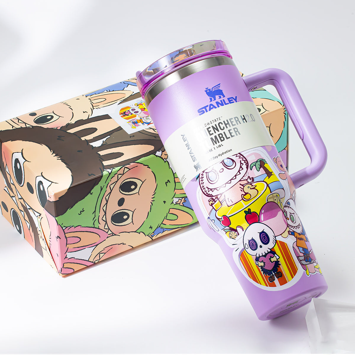 Stanley x Labubu Comical Fun Lavender Quencher H2O Tumbler [Limited Edition]-4