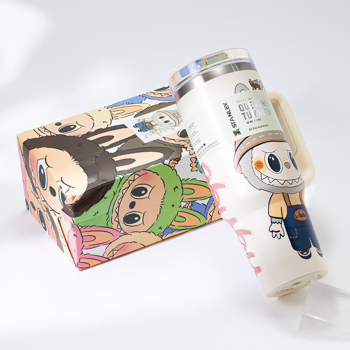 Stanley x Labubu Farm Adventure White Quencher H2O Tumbler [Limited Edition]-4